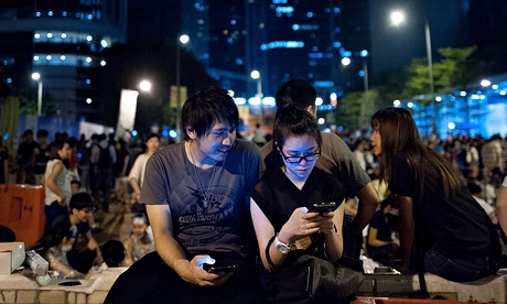 Image for The Guardian: Hong Kong protesters are getting help from this cool app