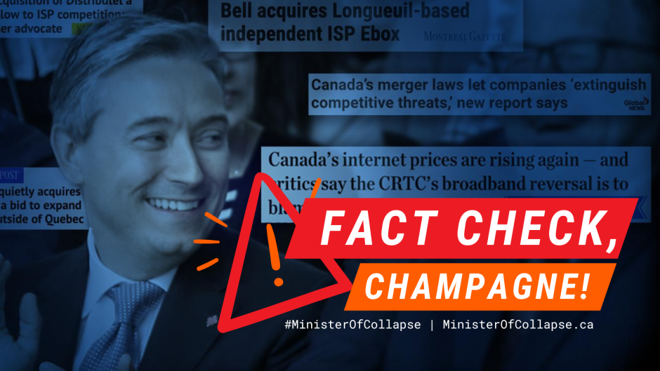 Image for DEBUNKED! Did Minister Champagne actually stop the Rogers-Shaw buyout?