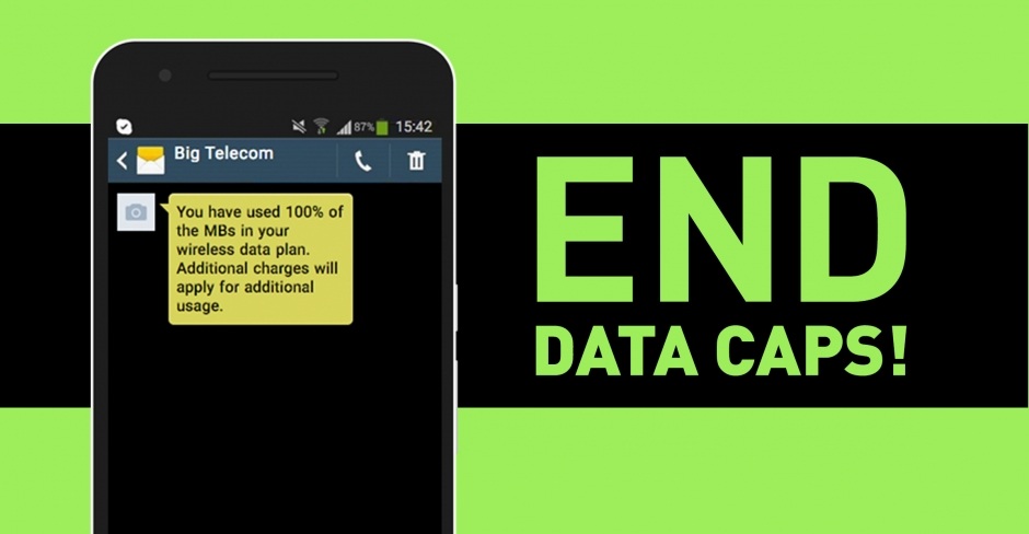 Image for CRTC urged to end Internet data caps and punitive overage charges