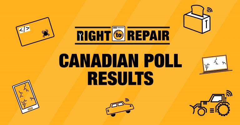 Image for OpenMedia Community-Funded Poll Reveals 75% of Canadians Support Right to Repair!