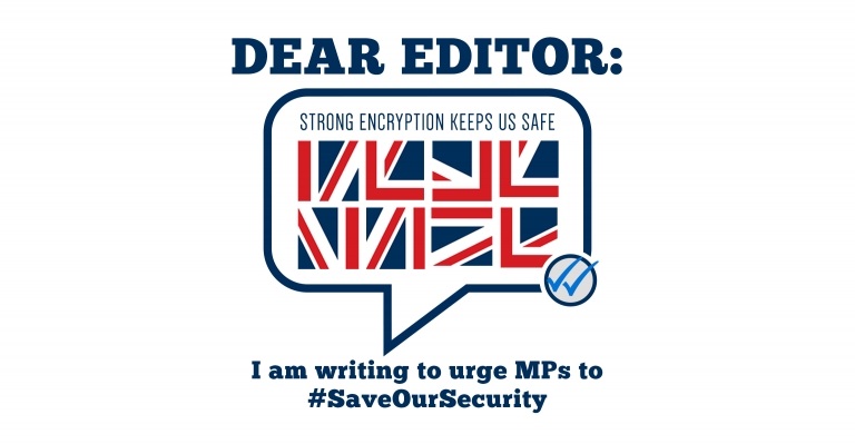 Image for Dear Editor: The UK needs strong encryption 