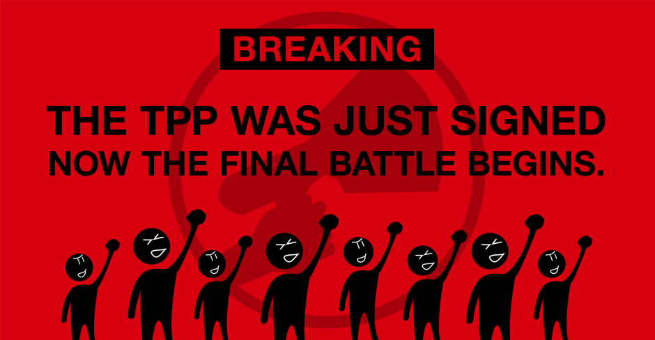 Image for The TPP was just signed. Here’s our plan to fight back.