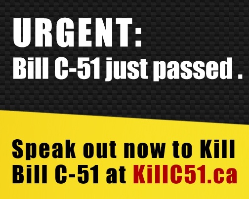 Image for Bill C-51 Just passed. Where do we go from here?