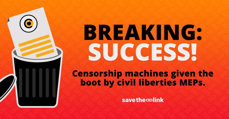 Image for European Parliament’s civil liberties committee strikes blow to dangerous proposals for content censorship