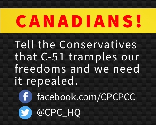 Image for iPolitics: It’s time for a social media rebellion, including Conservative voters, to #KillC51!