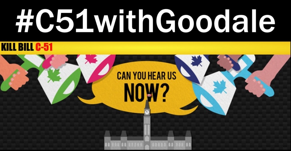 Image for We’re meeting with Minister Goodale on C-51, and we want you to make sure your voices are heard: What should we say?