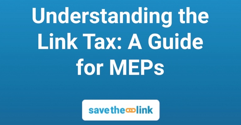 Image for A Hitchhikers Guide to the Link Tax — delivering your message to MEPs