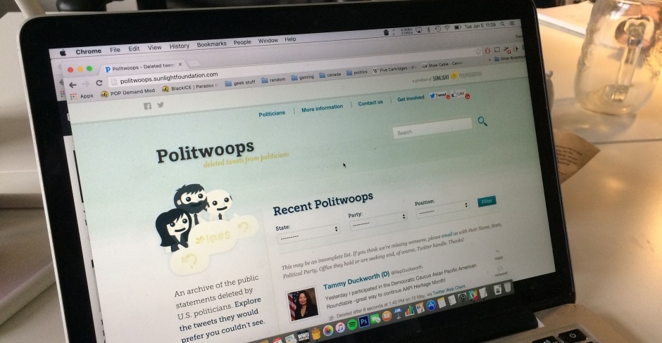 Image for Politwoops is back!