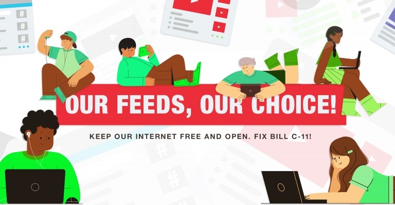 Image for Our Internet, our choice: Amend C-11 NOW