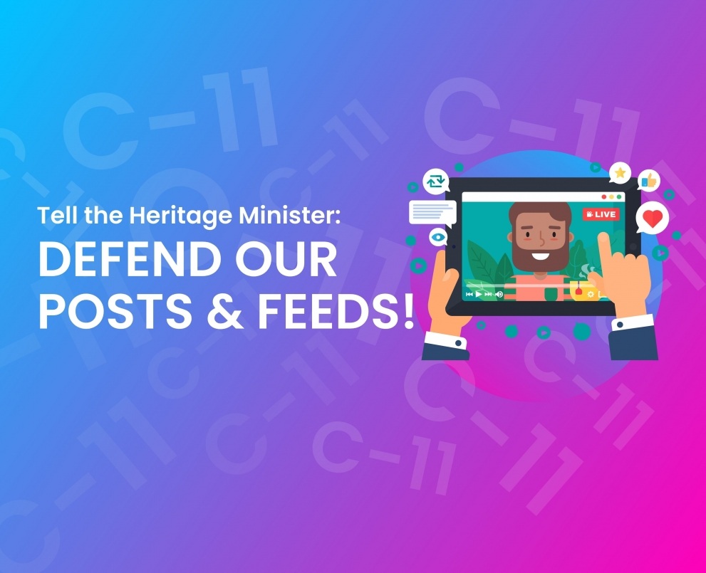 Tell the Heritage Minister: ​​DEFEND OUR POSTS AND FEEDS!