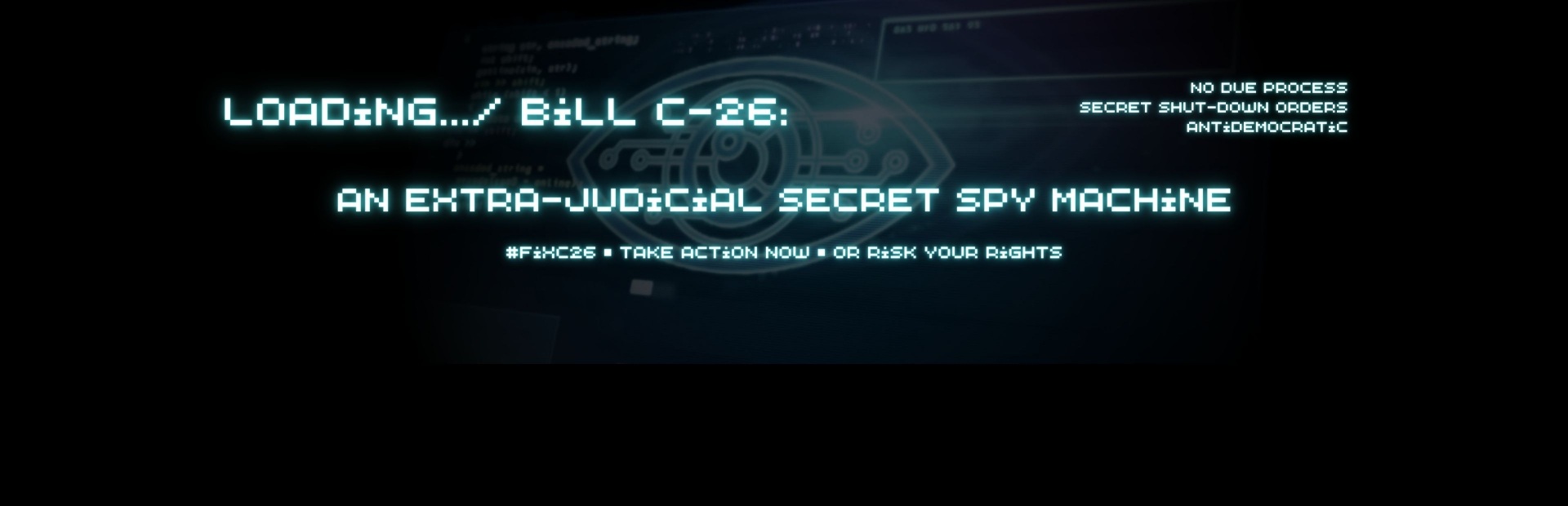 Tell your MP: NO SPYING WISHLIST, fix Bill C-26!