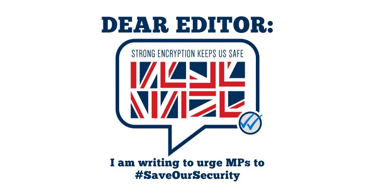 Image for Dear Editor: The UK needs strong encryption