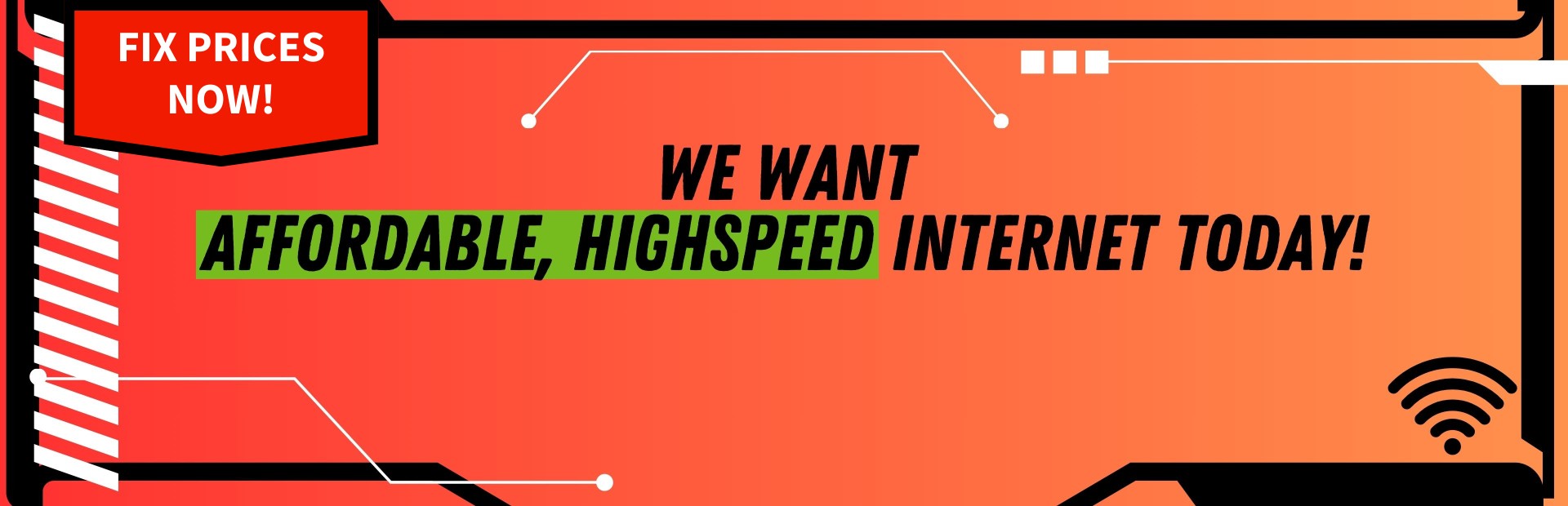 Sign on for fast, affordable internet!