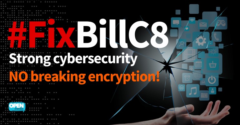 Image for #FixBillC8: Say NO to fast-track of a flawed cybersecurity bill