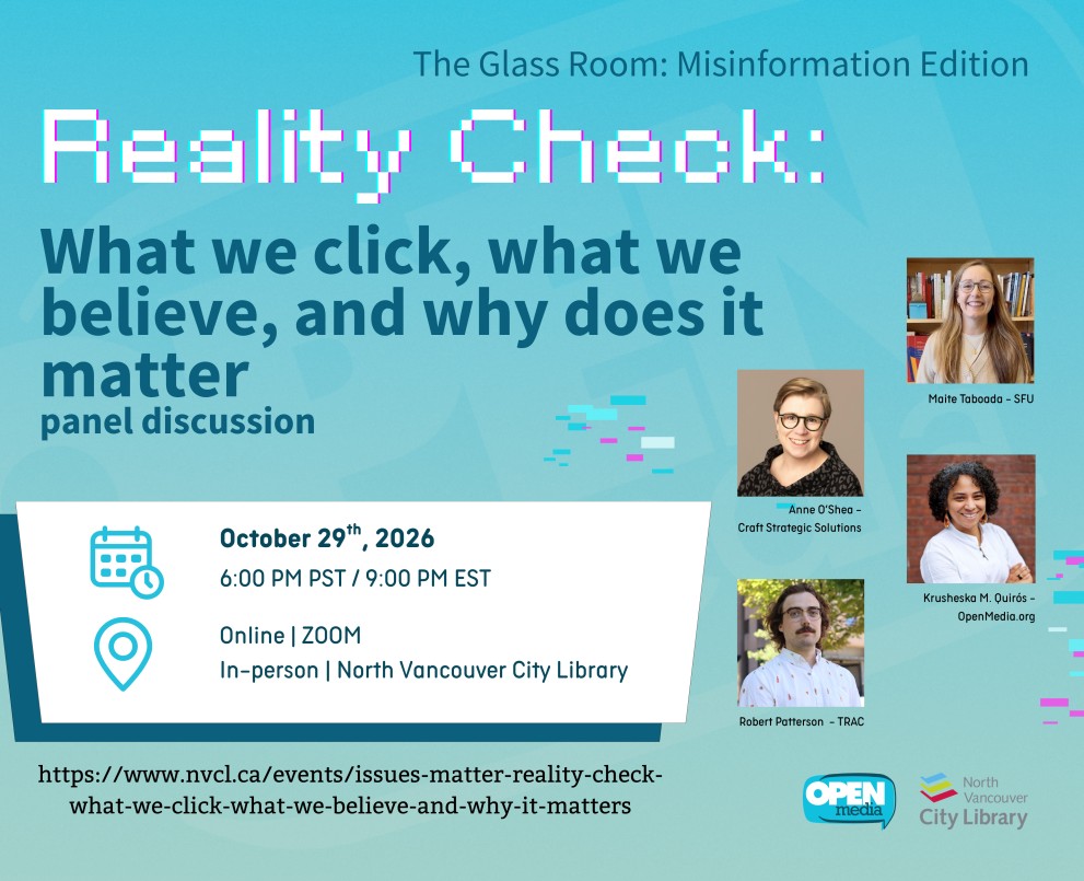 Upcoming event! Reality Check: What We Click, What We Believe…