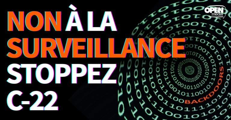 Image for Non à la surveillance : non à C-22!
