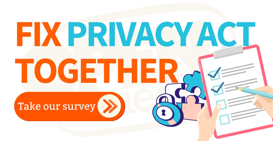 Image for OpenMedia Survey: Tell Ottawa How to Fix the Privacy Act