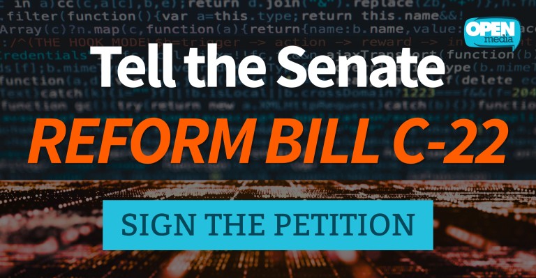 Image for Tell the Senate: Reform Bill C-22