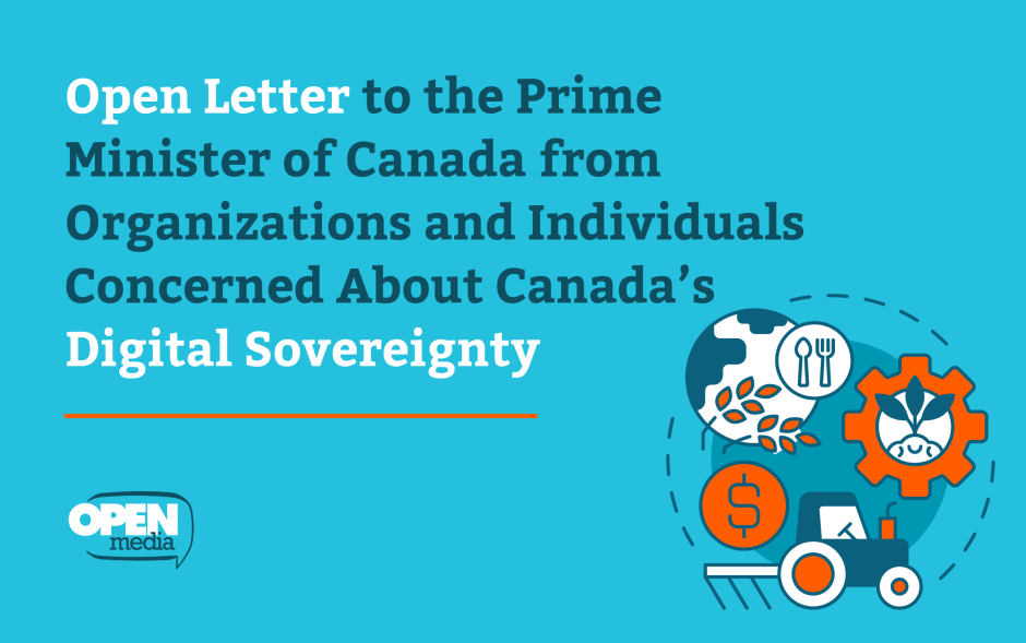 Image for Open Letter to the Prime Minister of Canada from Organizations and Individuals Concerned About Canada’s Digital Sovereignty