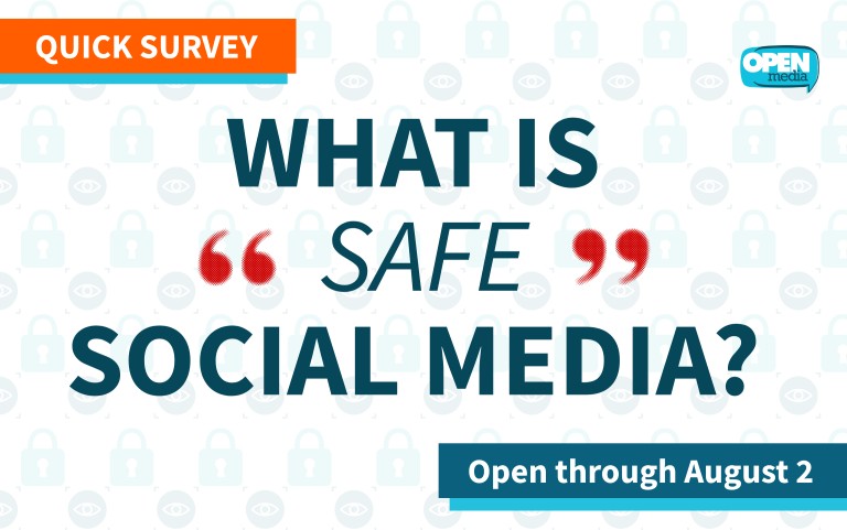Image for Have your say on digital safety: OpenMedia survey open through August 2
