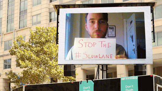 Image for OpenMedia is crowdsourcing a Jumbotron at the FCC for the final Net Neutrality push