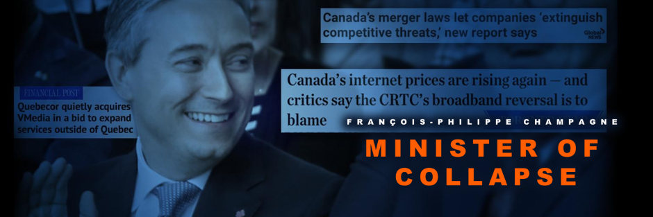 Image for Minister Champagne’s 3 Simple Steps to Collapsing Internet Competition in Canada