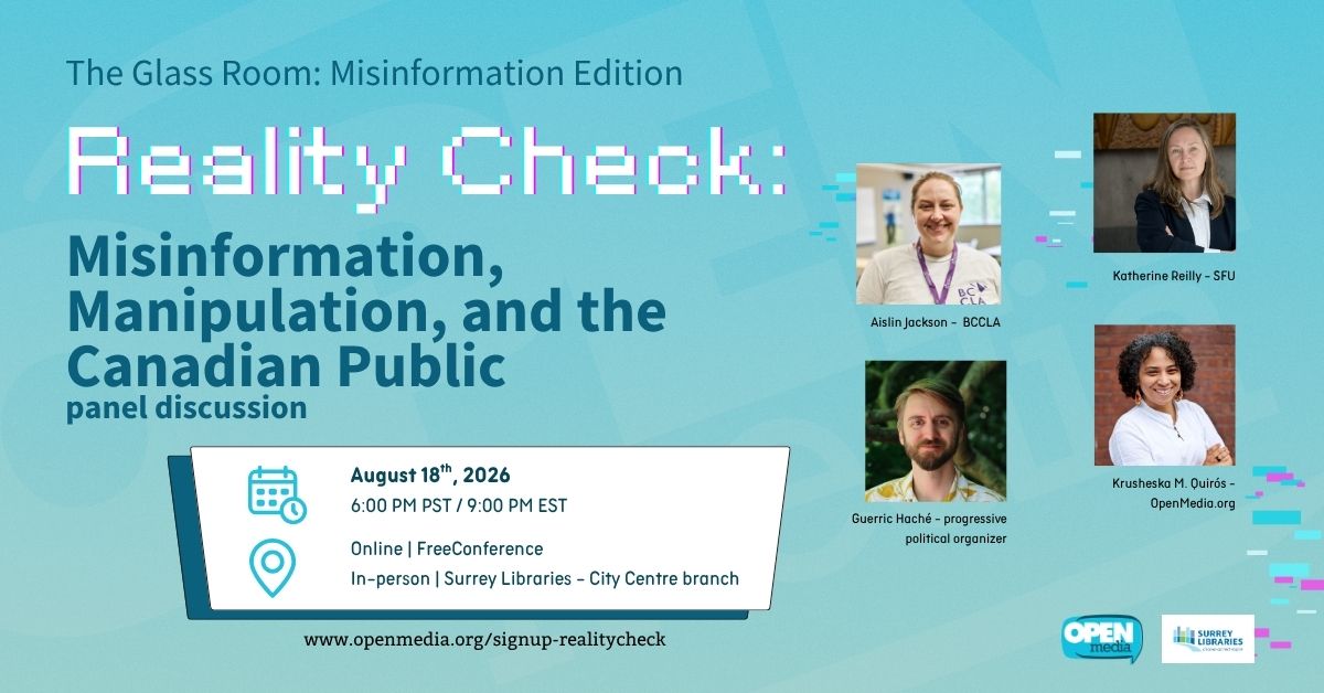 Reality Check: Misinformation, Manipulation, and the Canadian Public