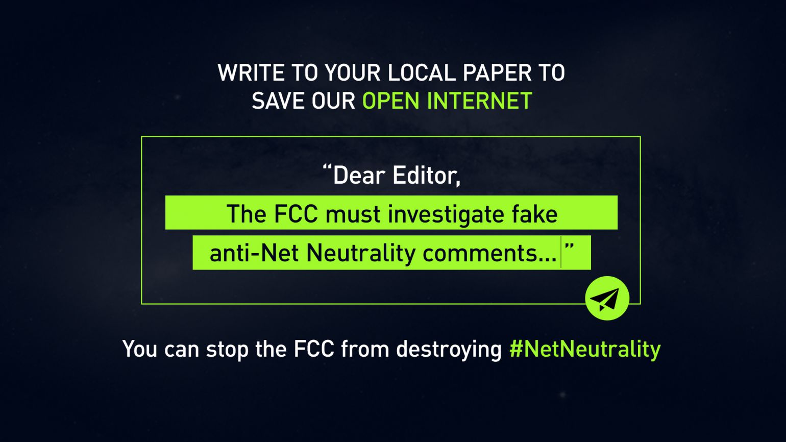 Net Neutrality: Make your voice count