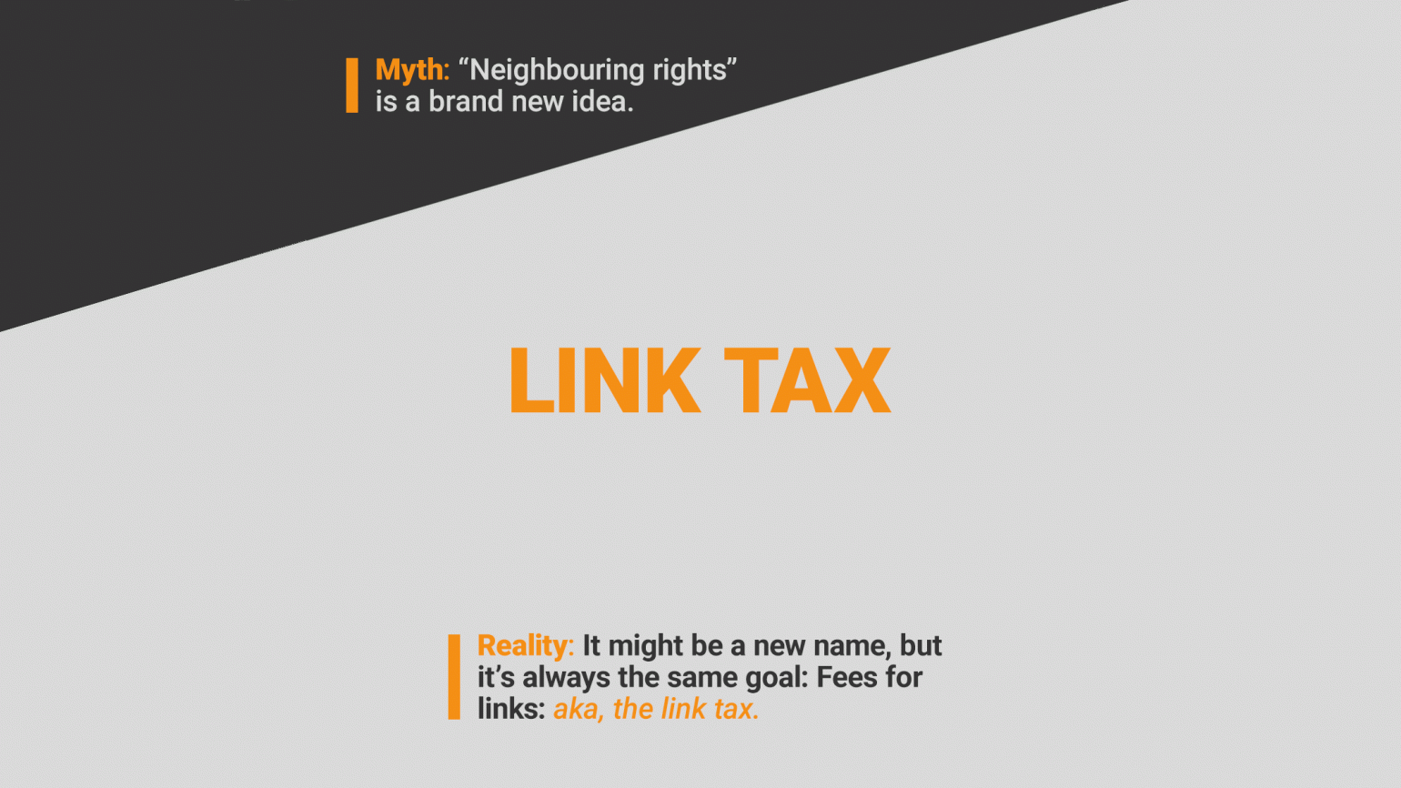 Link tax has many names