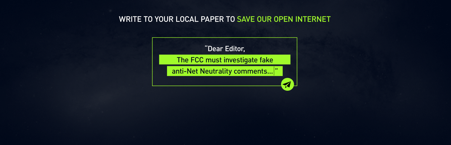 Net Neutrality: Make your voice count